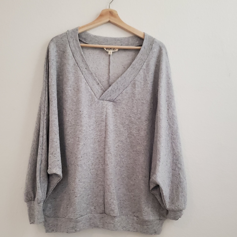 Listicle V-neck Sweatshirt